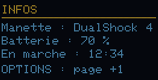 La page infos